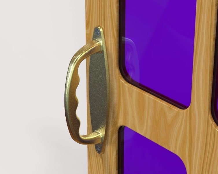 Door Handle 3D print model_28