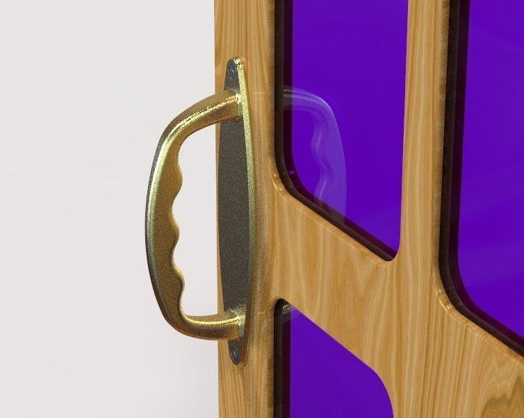 Door Handle 3D print model_29