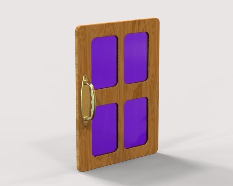 Door Handle 3D print model_2