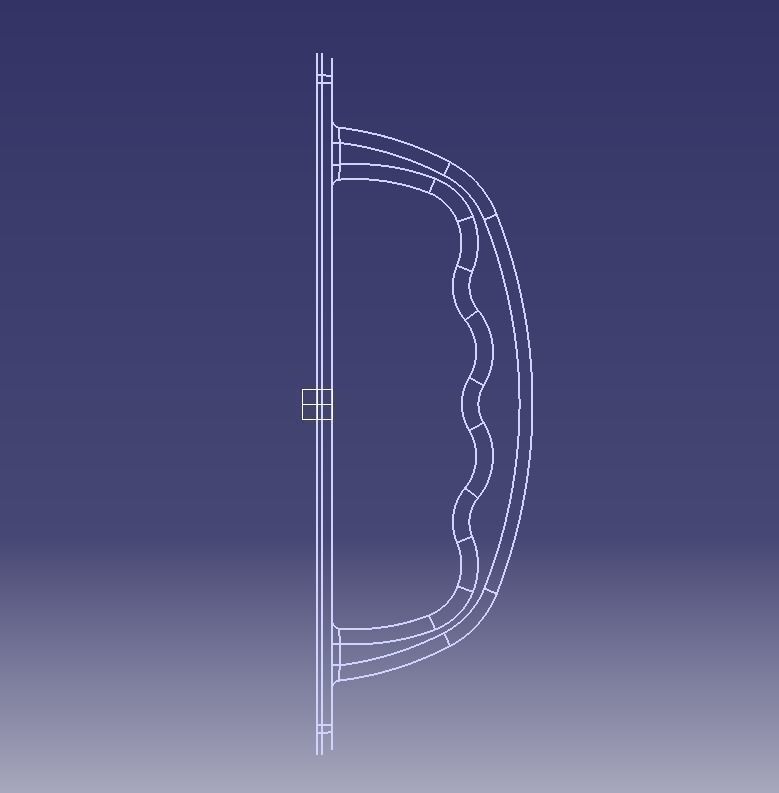 Door Handle 3D print model_6