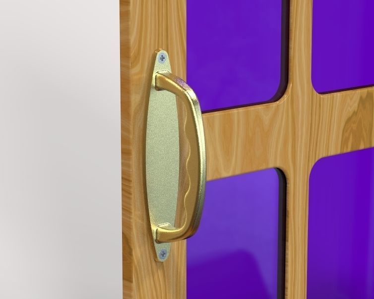 Door Handle 3D print model_27