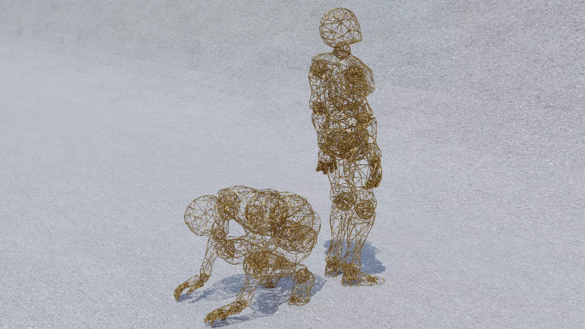 Statue Decor 3D model_0