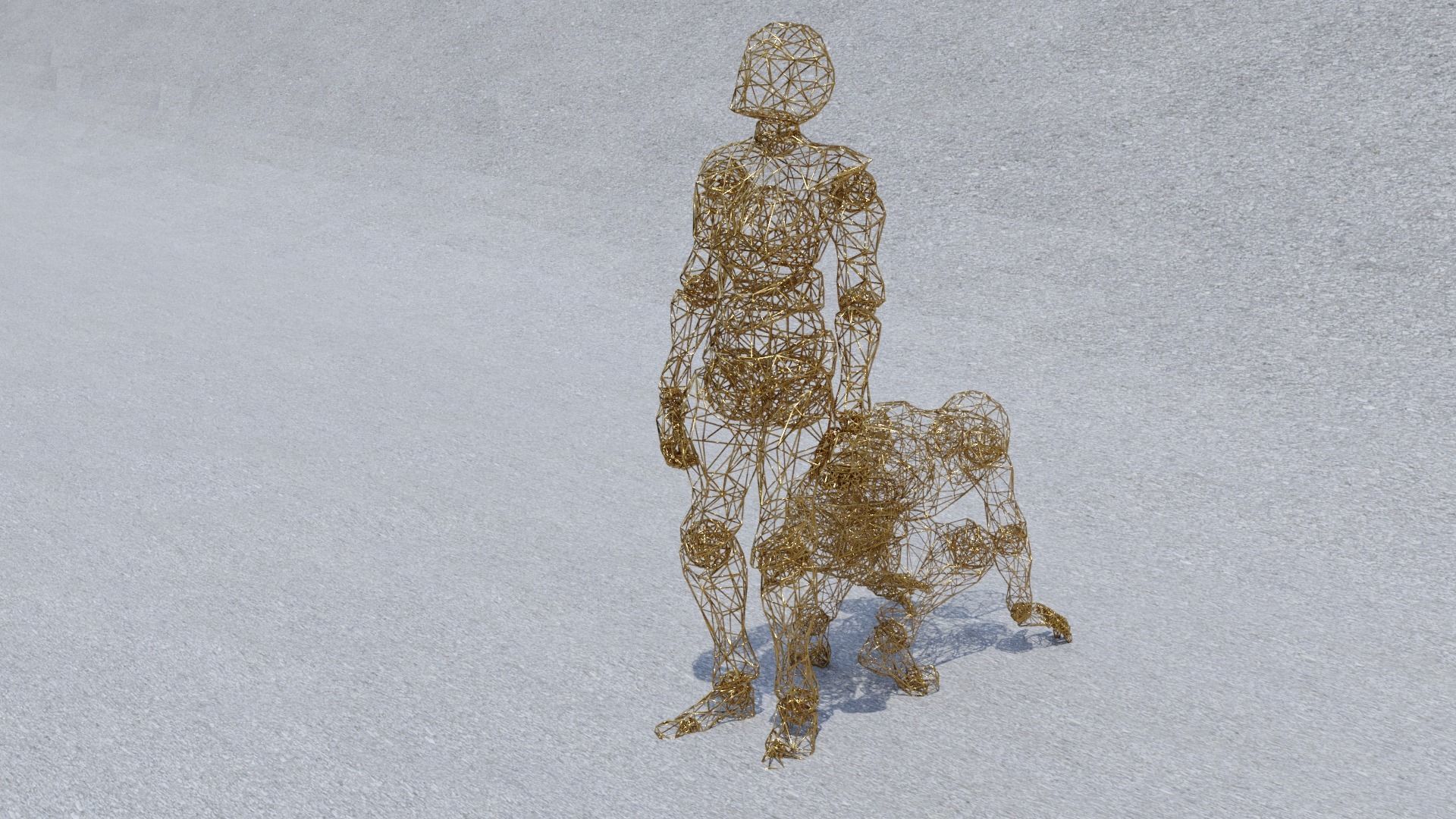 Statue Decor 3D model_2