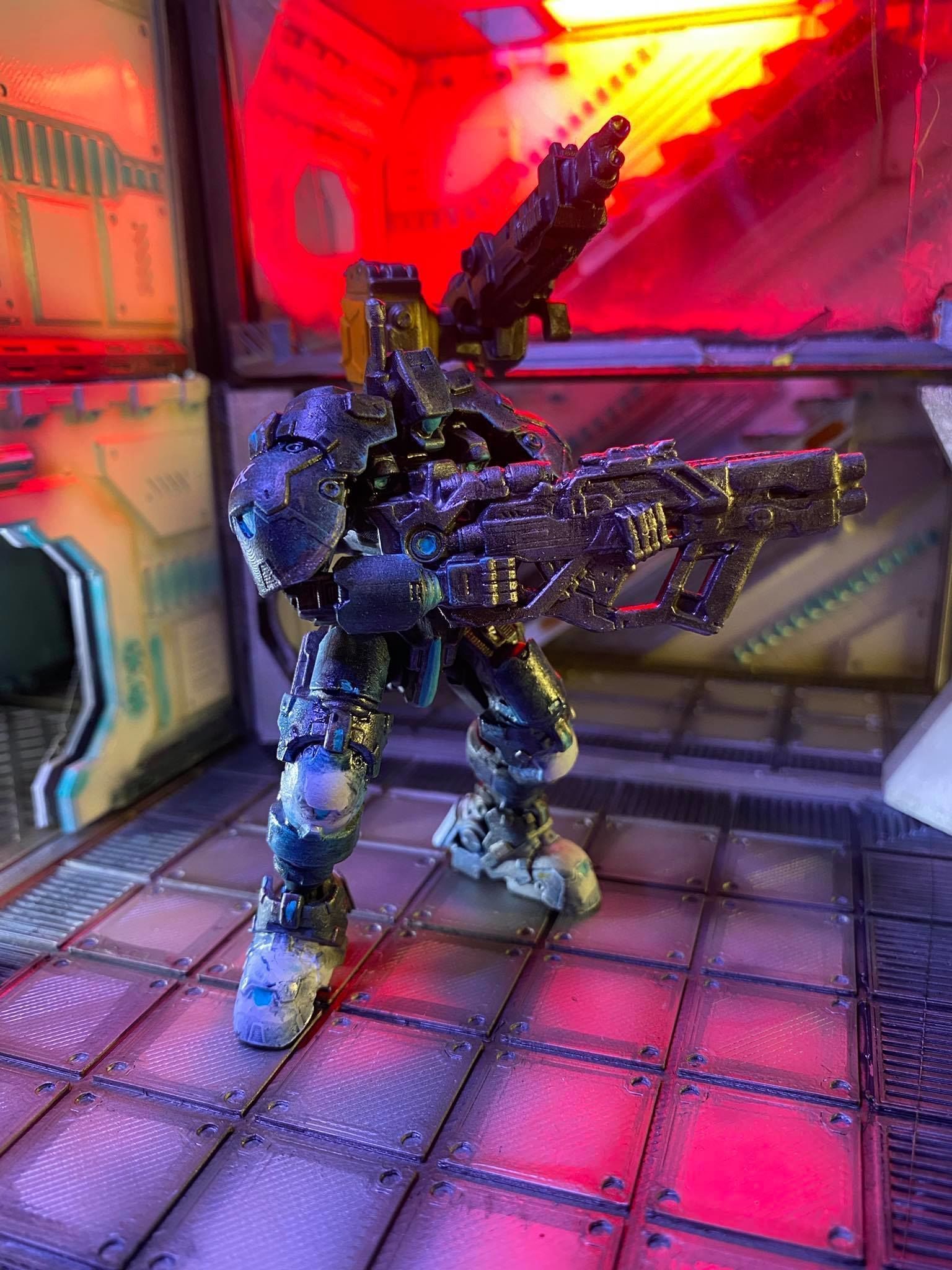 FKMSA ADVANCE BATTLE DROID ARMORED HEAVYARMS UNIT A 3D print model_5