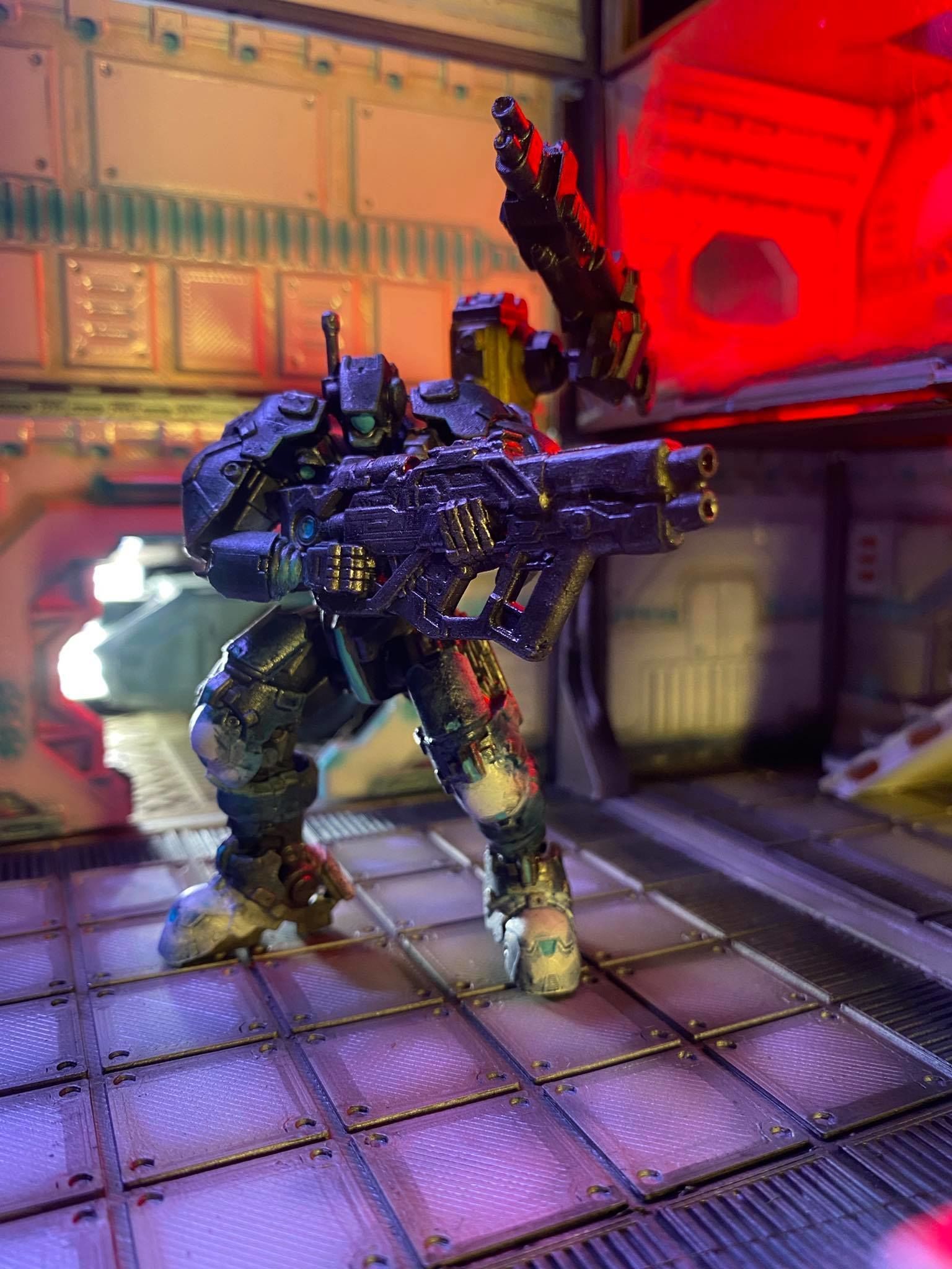 FKMSA ADVANCE BATTLE DROID ARMORED HEAVYARMS UNIT A 3D print model_3