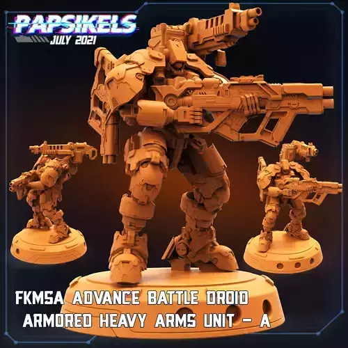 FKMSA ADVANCE BATTLE DROID ARMORED HEAVYARMS UNIT A