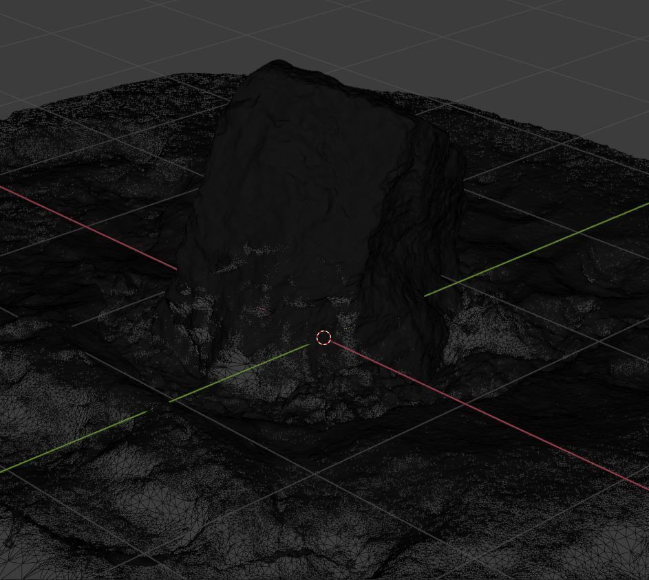 Stone In Snow 3D model_38