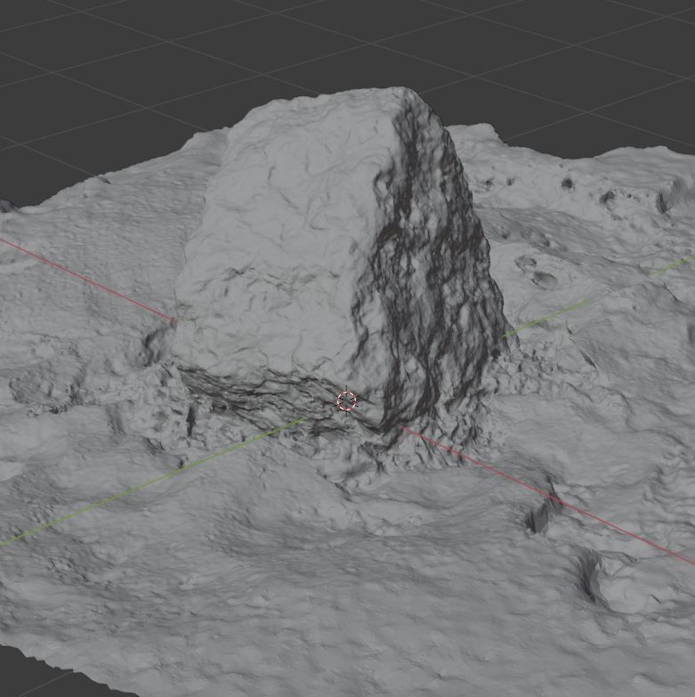 Stone In Snow 3D model_31