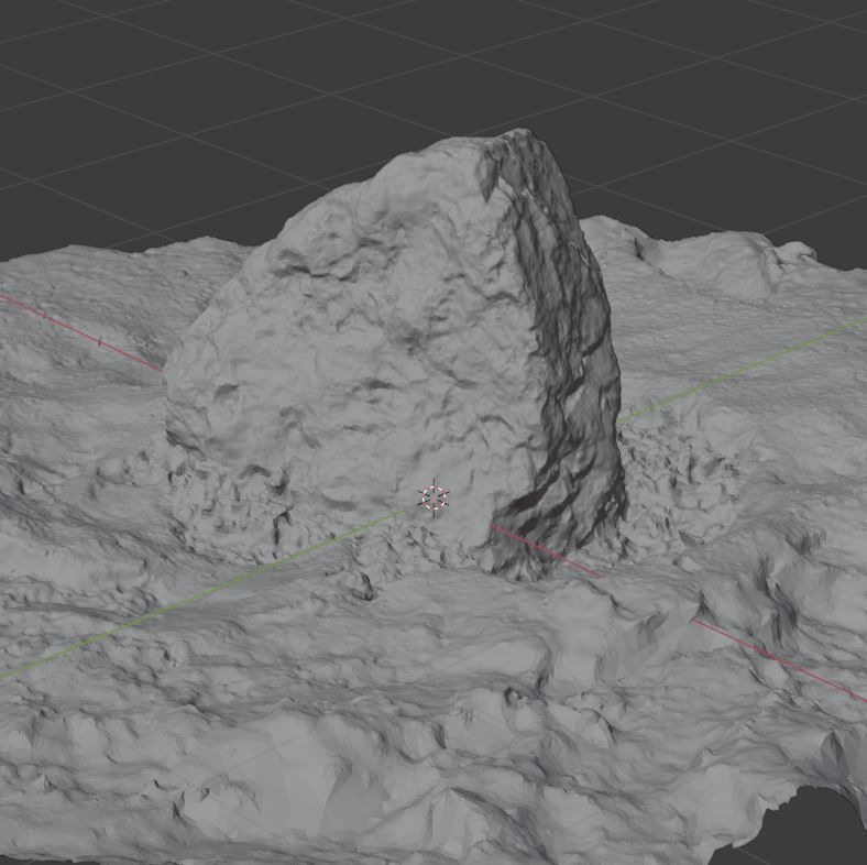 Stone In Snow 3D model_30