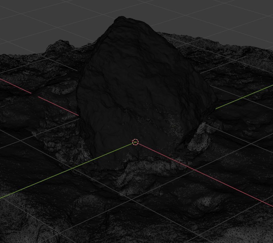 Stone In Snow 3D model_37