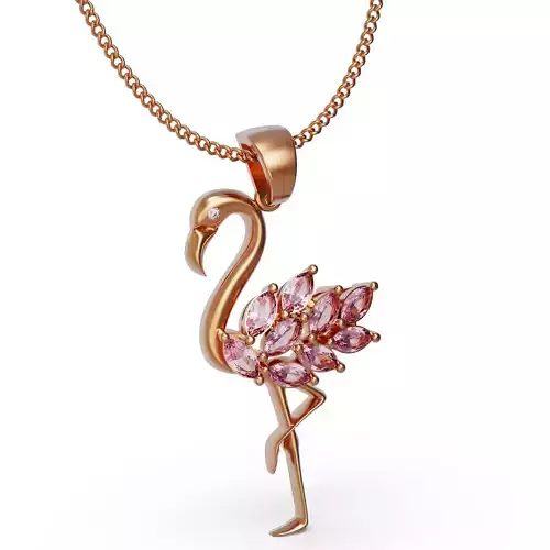 Flamingo necklace