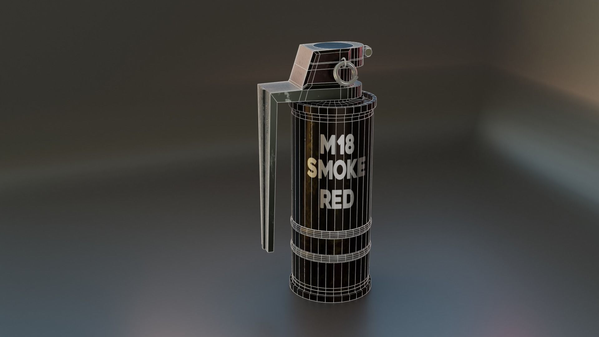 Grenade Smoke Free 3D model_2