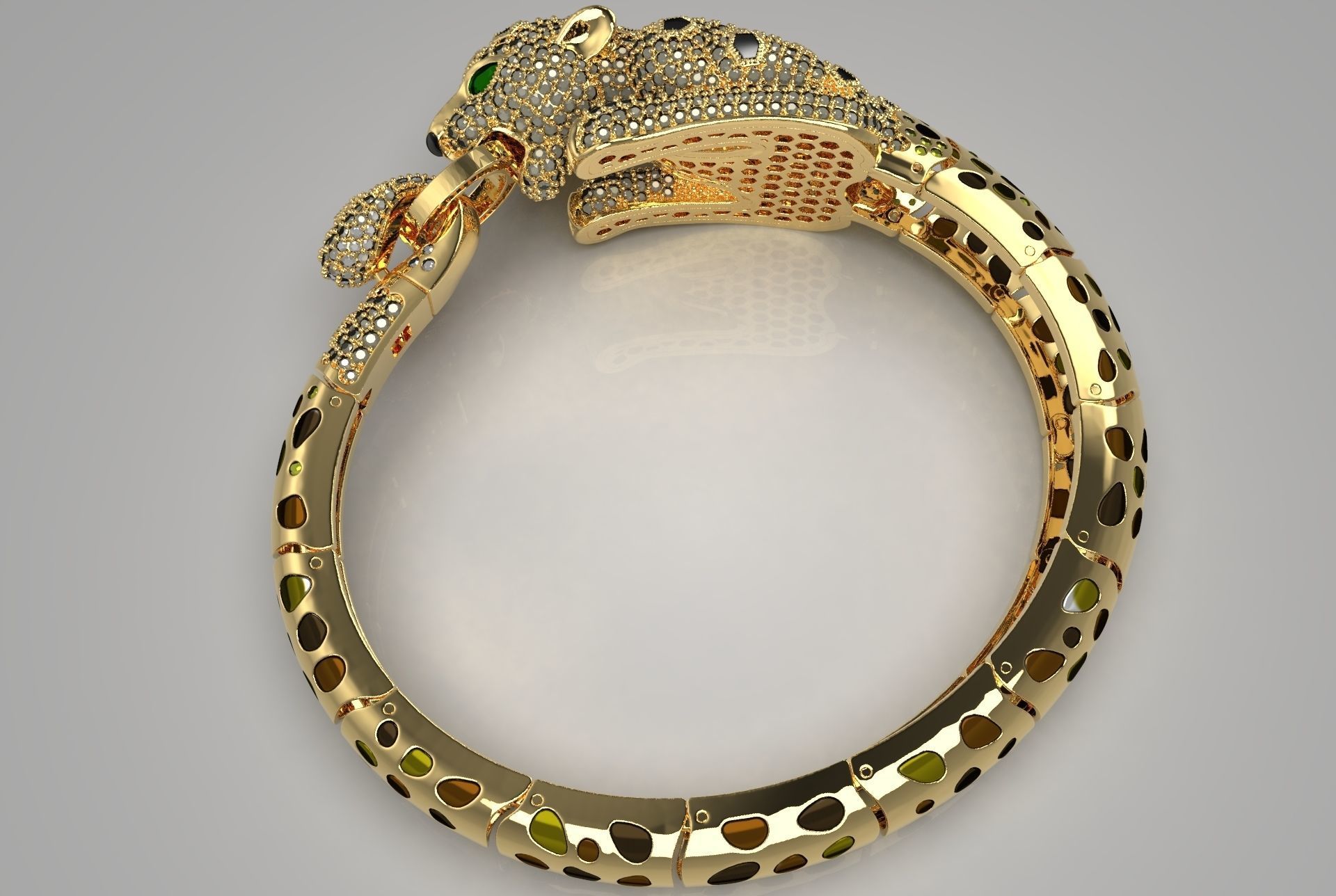 Bracelet 3d jewelry model 3D print model_2