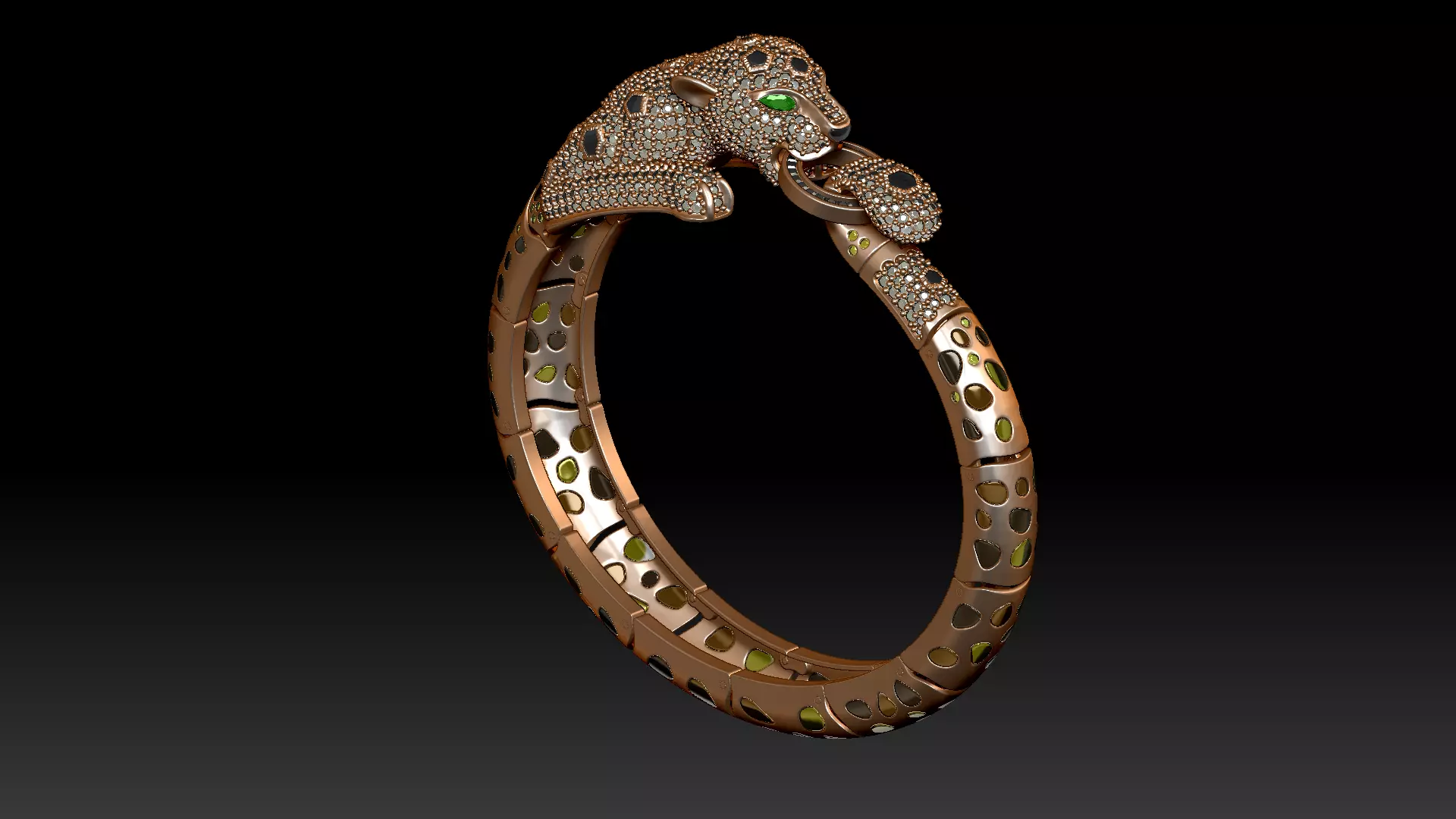 Bracelet 3d jewelry model 3D print model_0