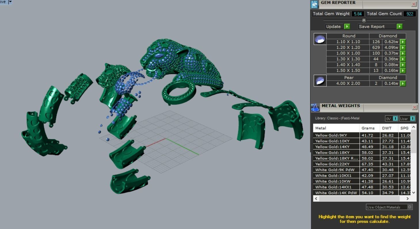 Bracelet 3d jewelry model 3D print model_11