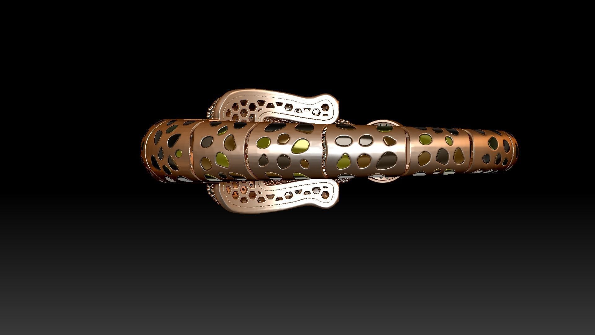 Bracelet 3d jewelry model 3D print model_7