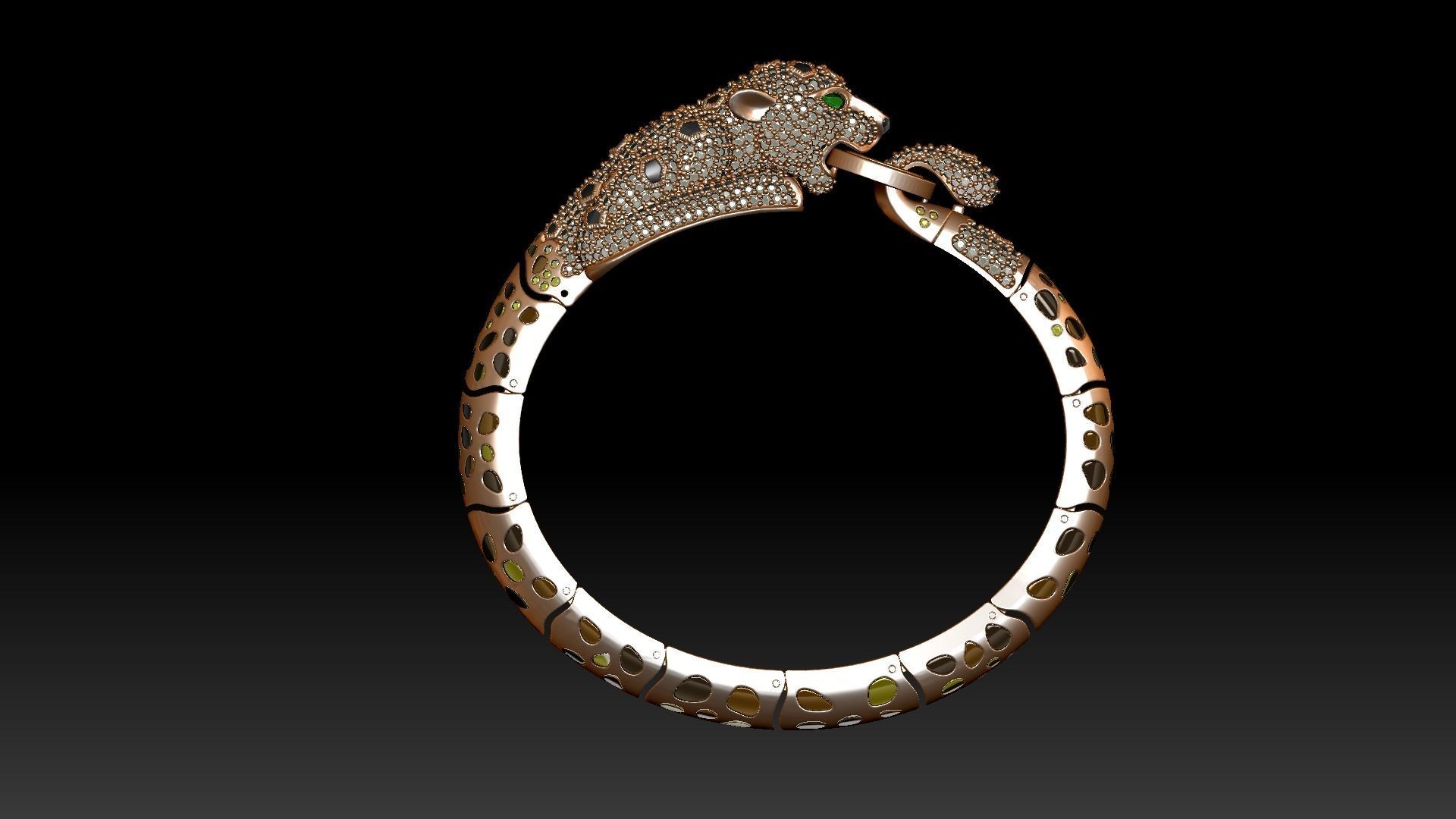 Bracelet 3d jewelry model 3D print model_3