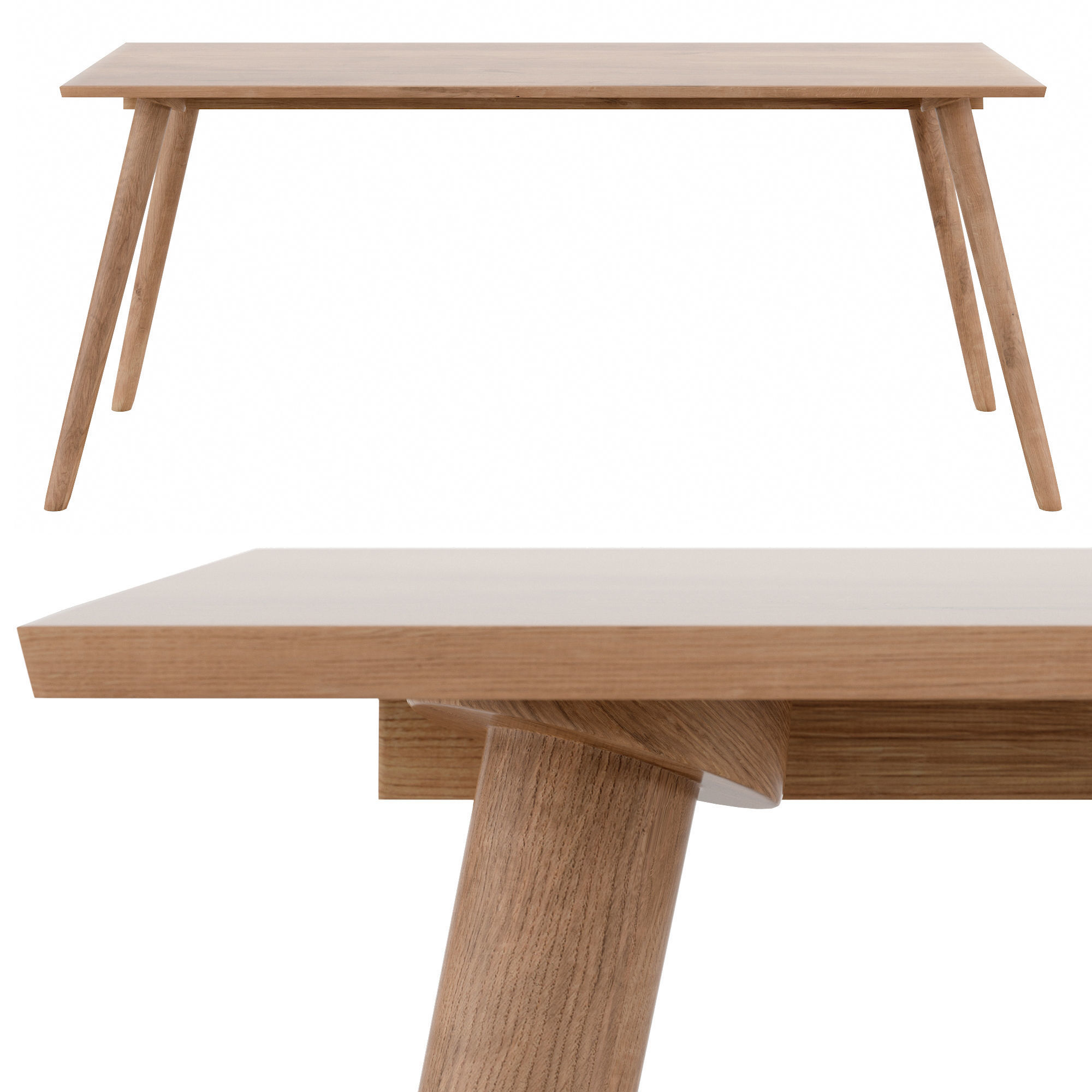 SENO Table for 6 Low-poly 3D model_4