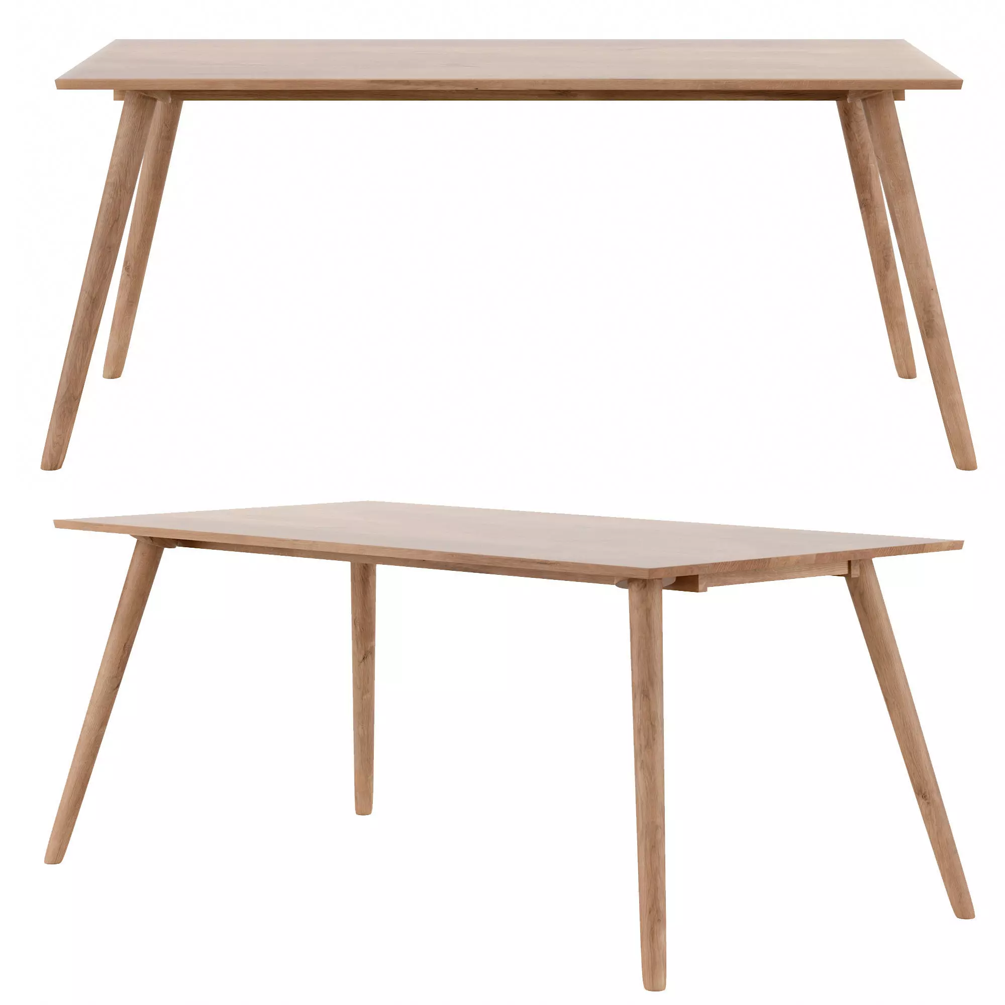 SENO Table for 6 Low-poly 3D model_0