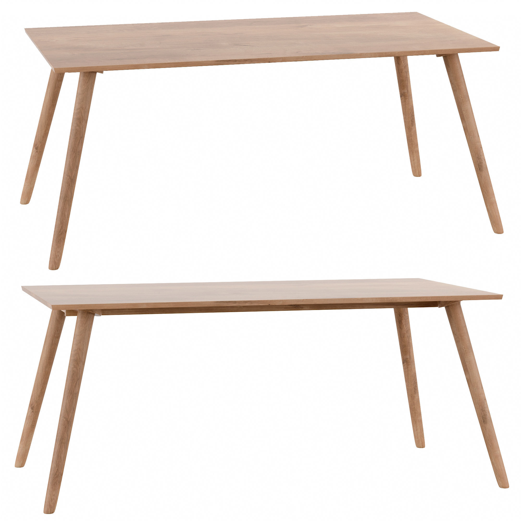 SENO Table for 6 Low-poly 3D model_3