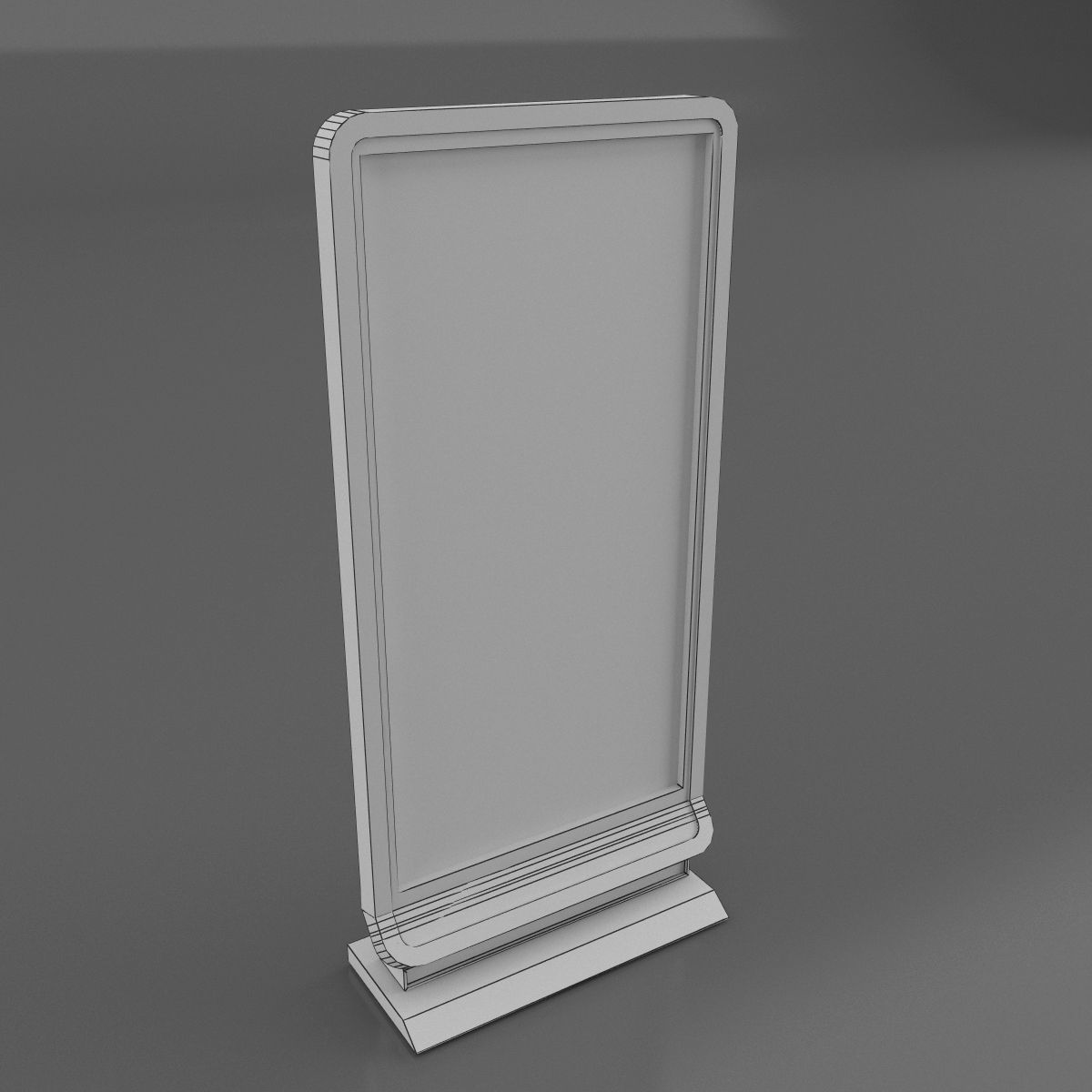Information Kiosk display 3D model_4