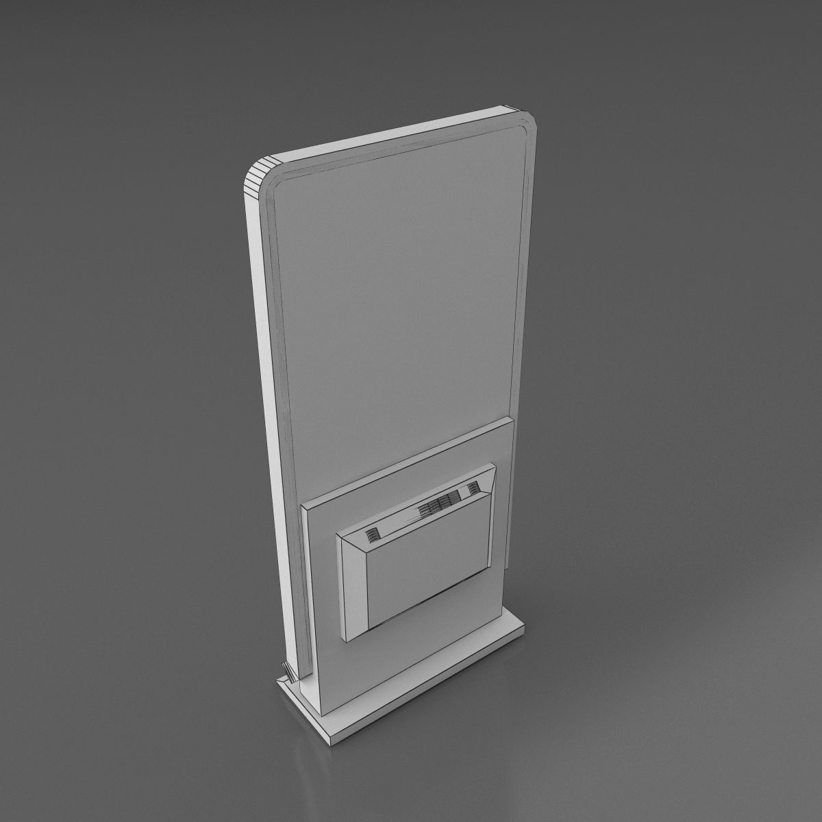 Information Kiosk display 3D model_5