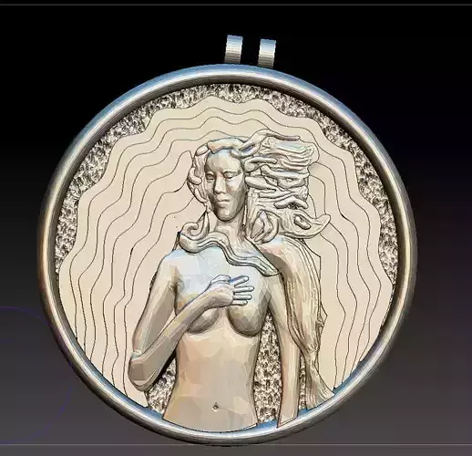 pendant gold with woman holding baby