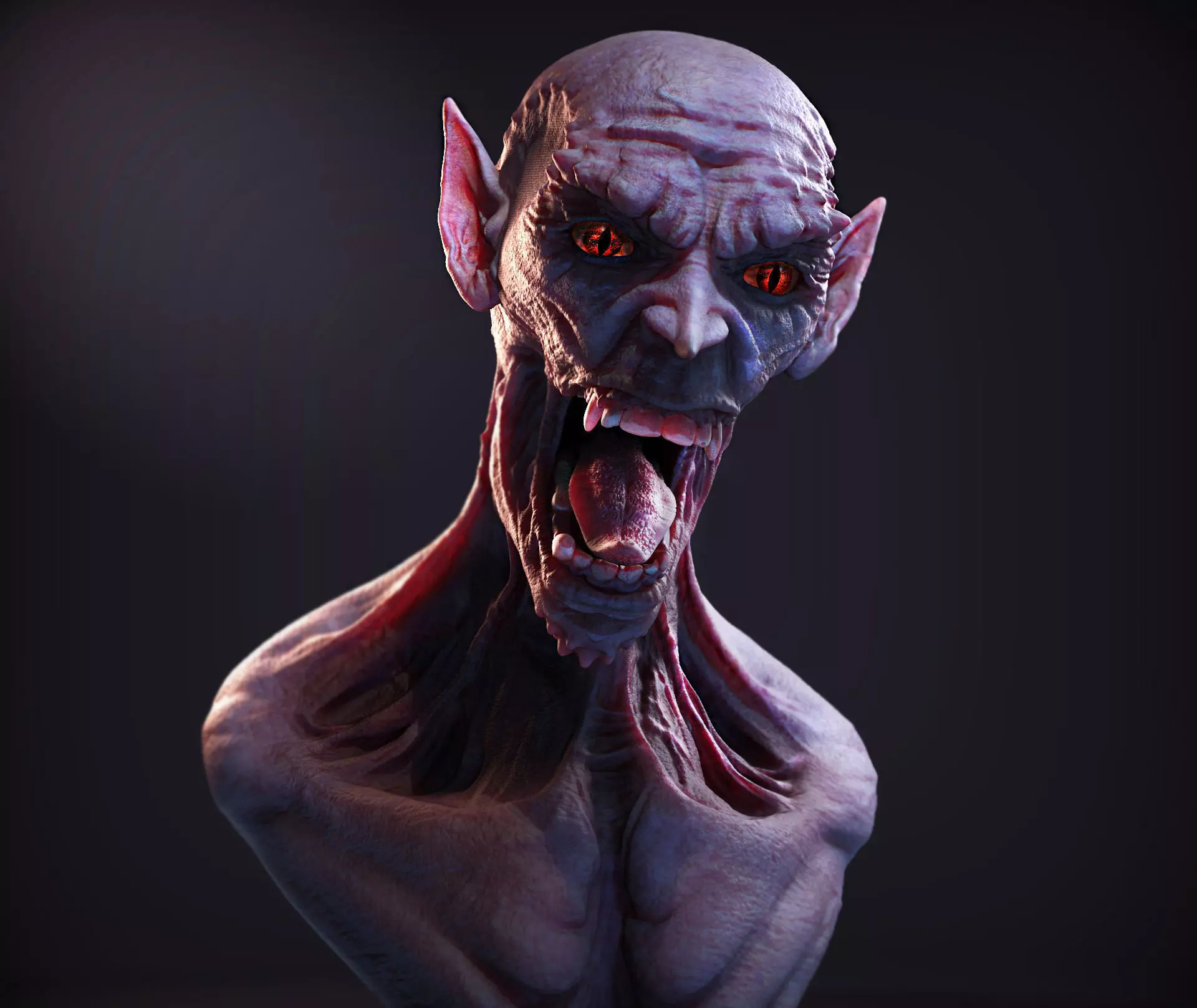 Monster Bust 3D model_0