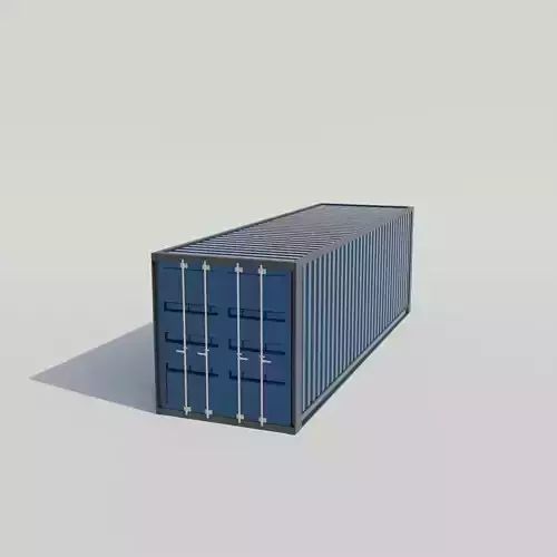Shipping Cargo Container Low Poly 3D Model