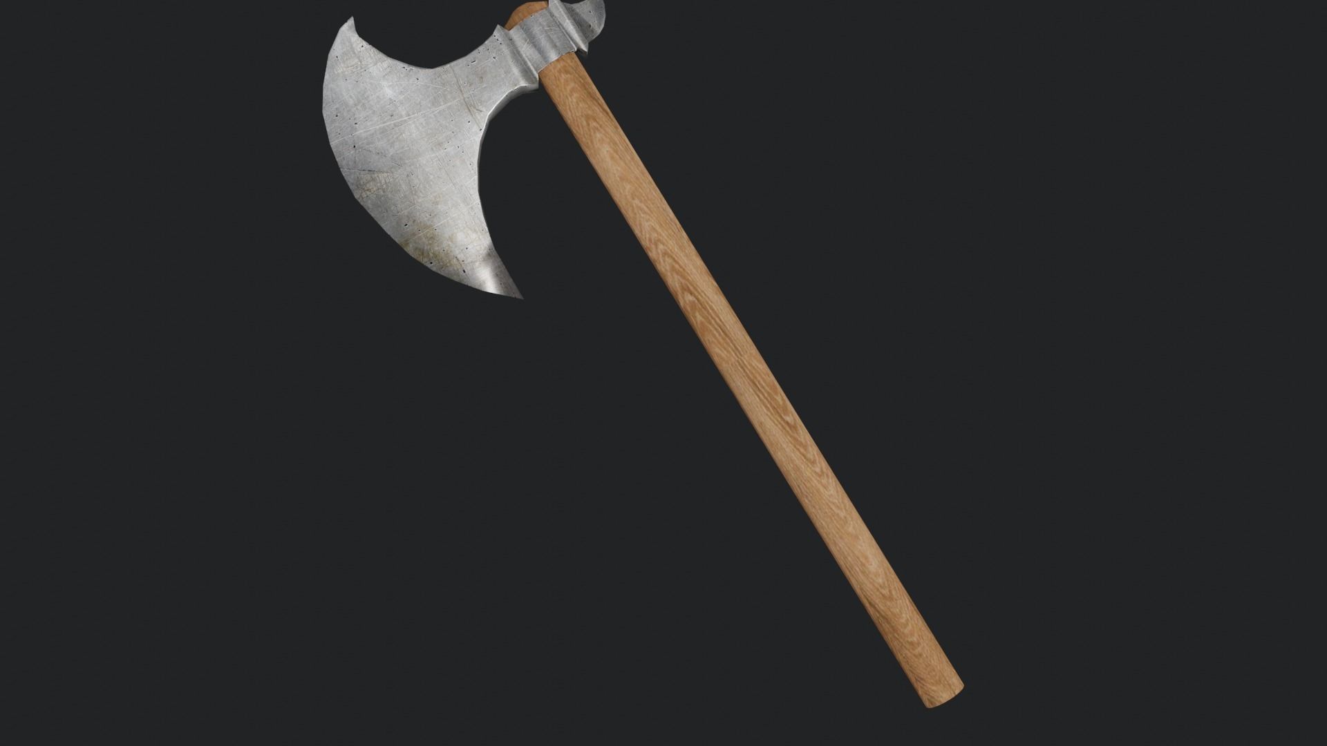 Axe Pack Low-poly 3D model_11