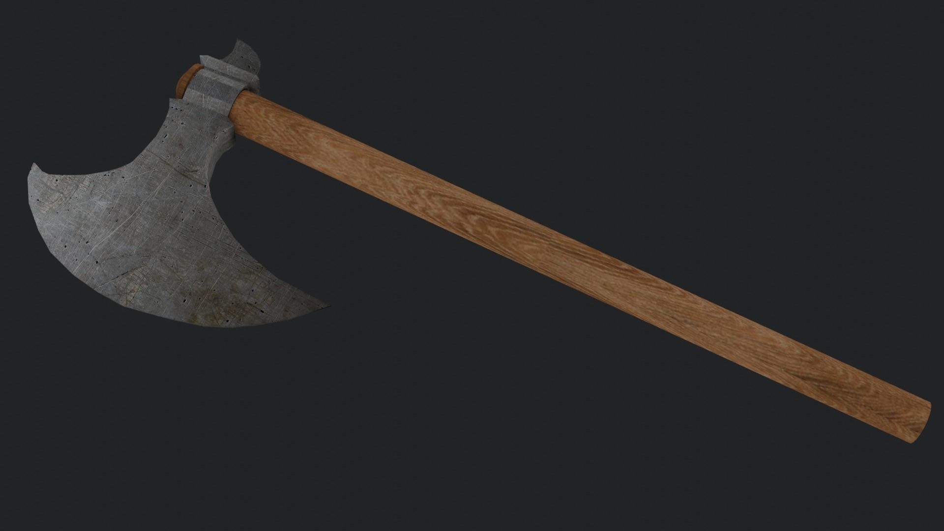 Axe Pack Low-poly 3D model_25