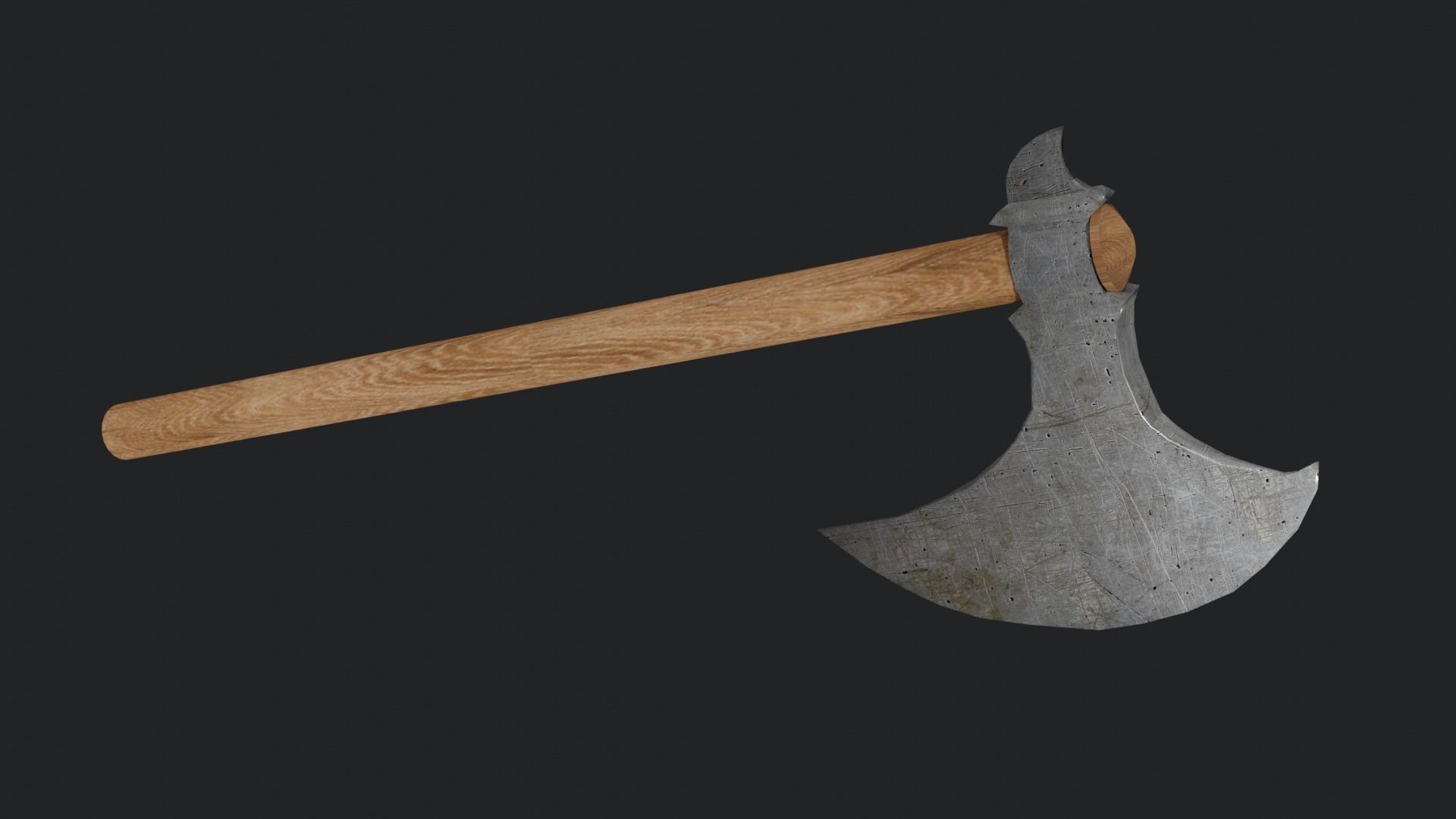 Axe Pack Low-poly 3D model_13