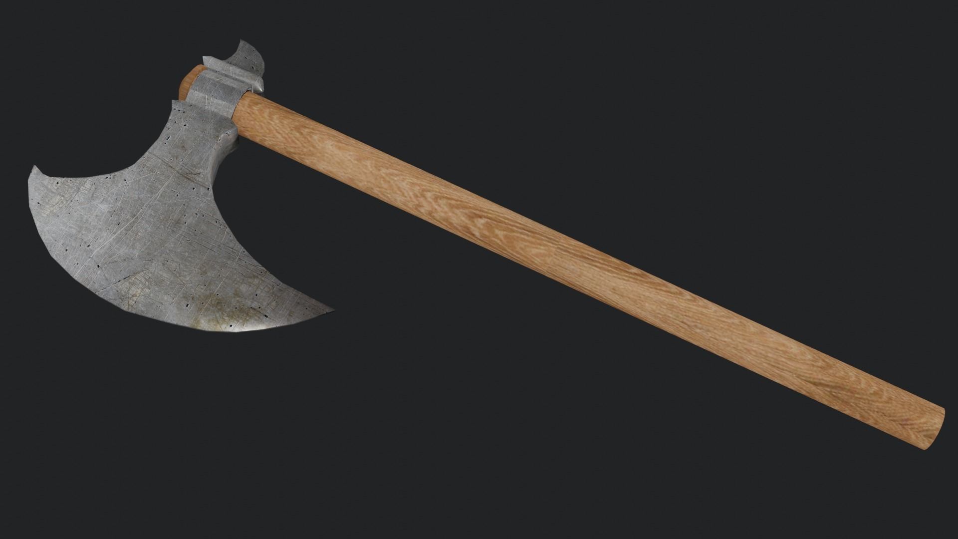 Axe Pack Low-poly 3D model_14