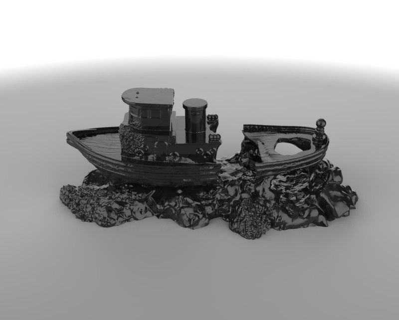 ship decor 3d print model 3D print model_19