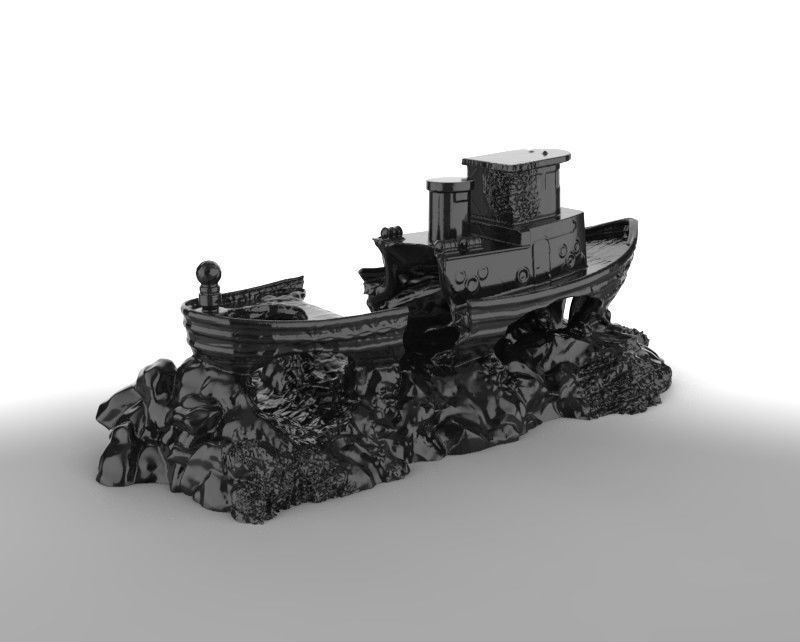 ship decor 3d print model 3D print model_7