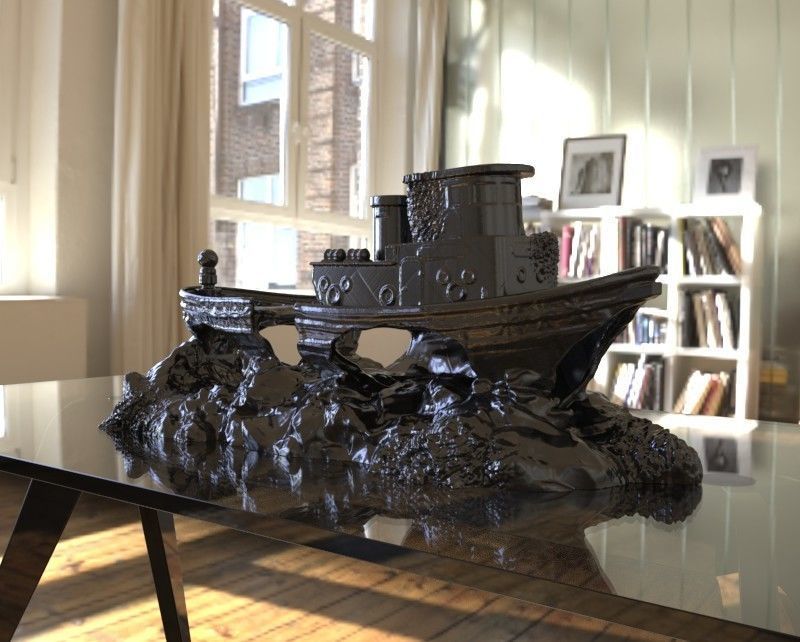 ship decor 3d print model 3D print model_22