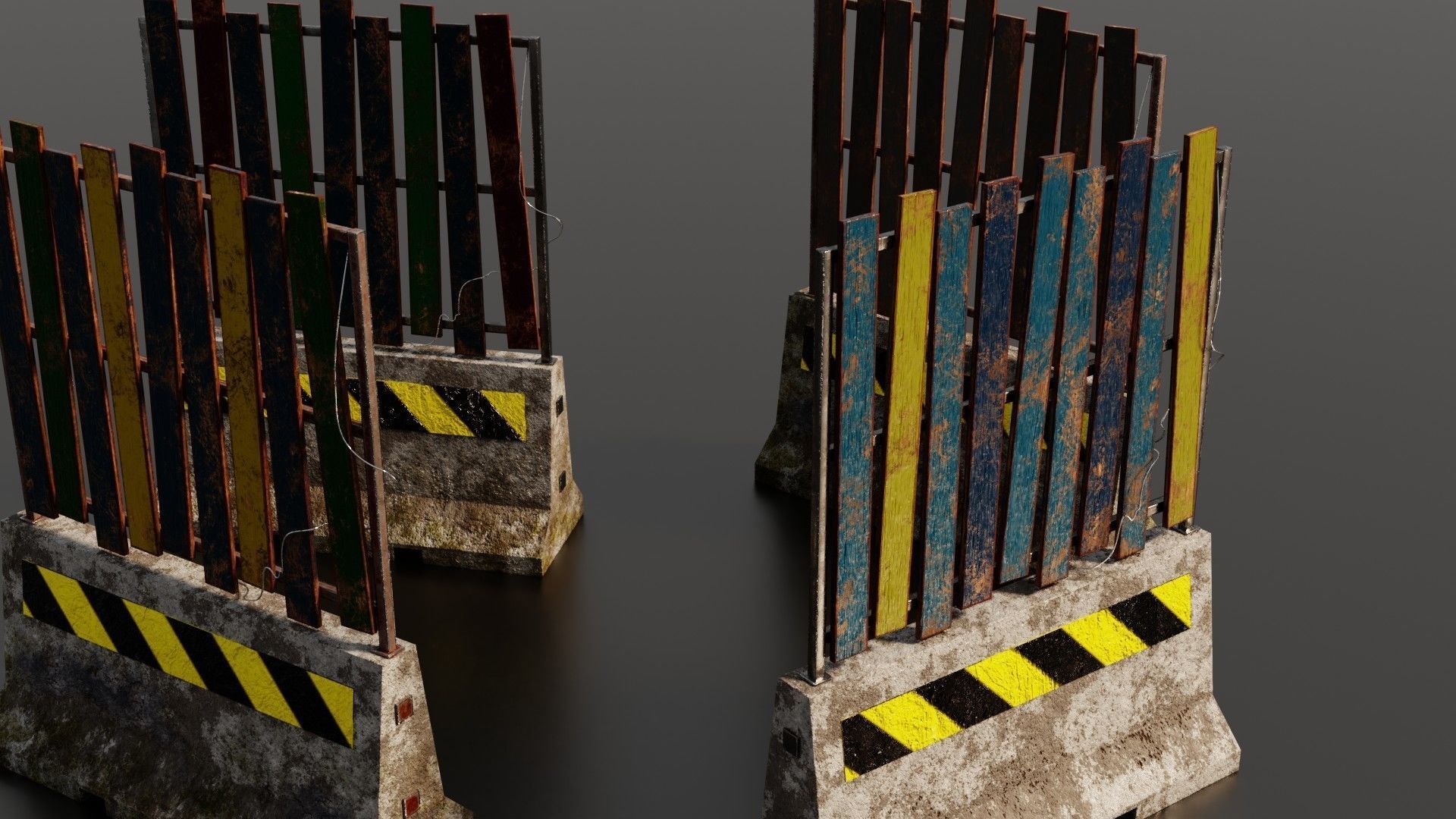 Concrete barriers  3D Model Collection_18
