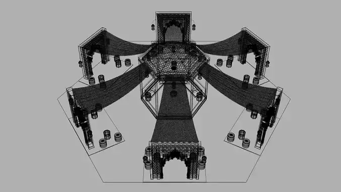 Ramadan tent  3D model