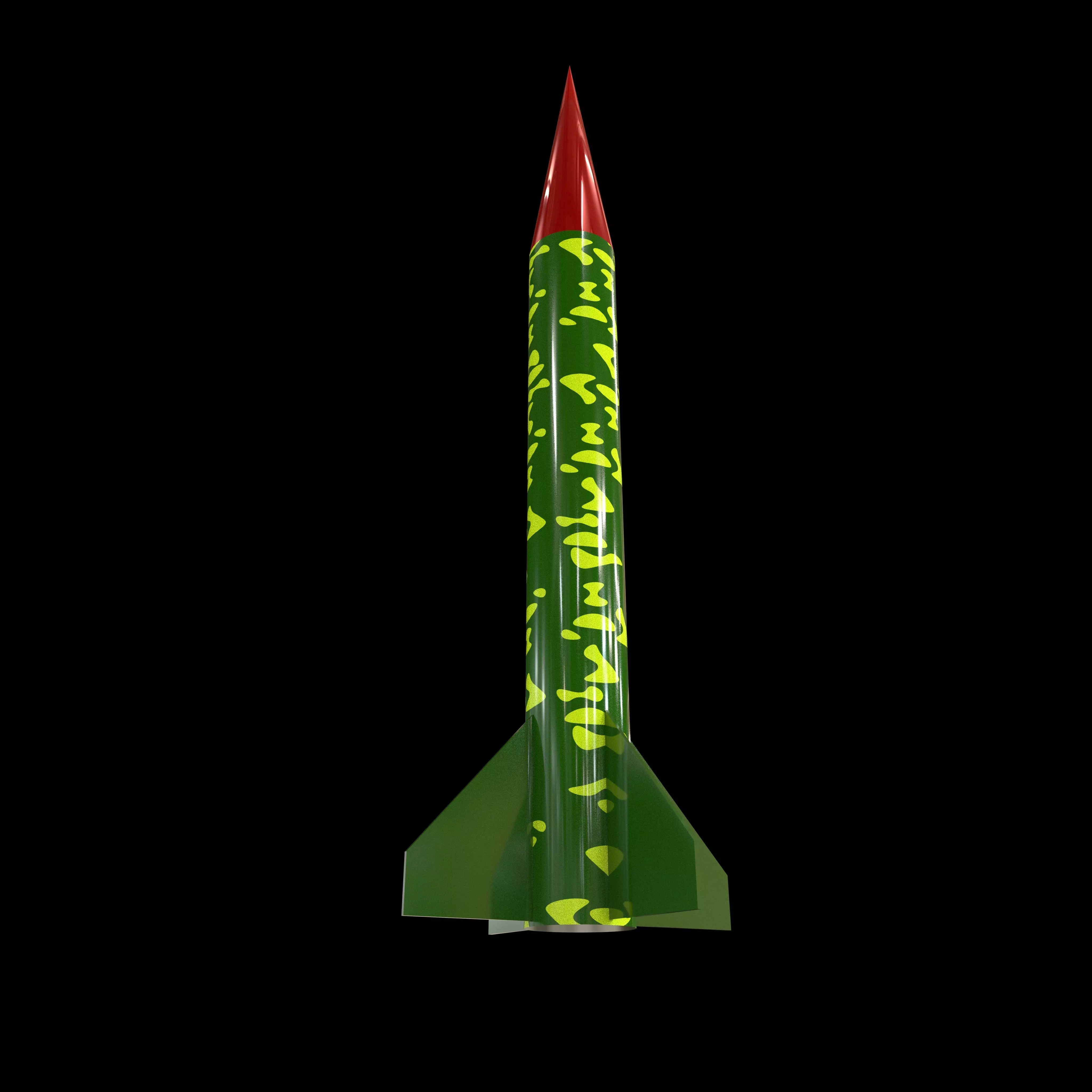 3D Missile Free 3D model