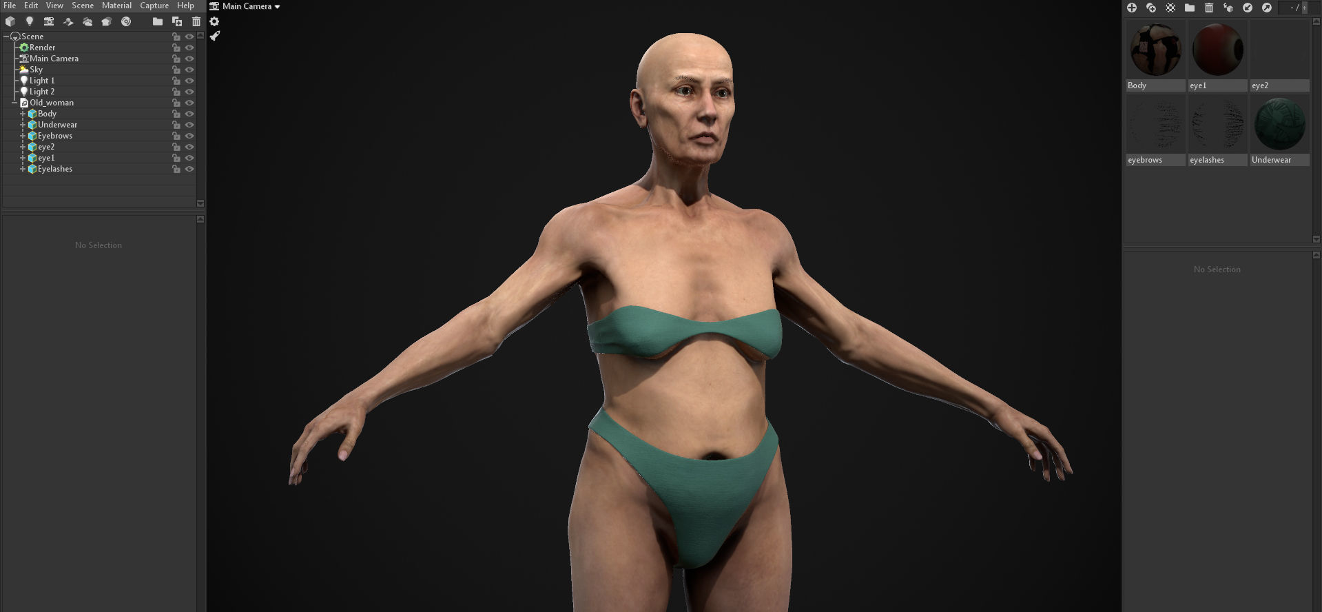 Different ages women pack 3D Model Collection_62