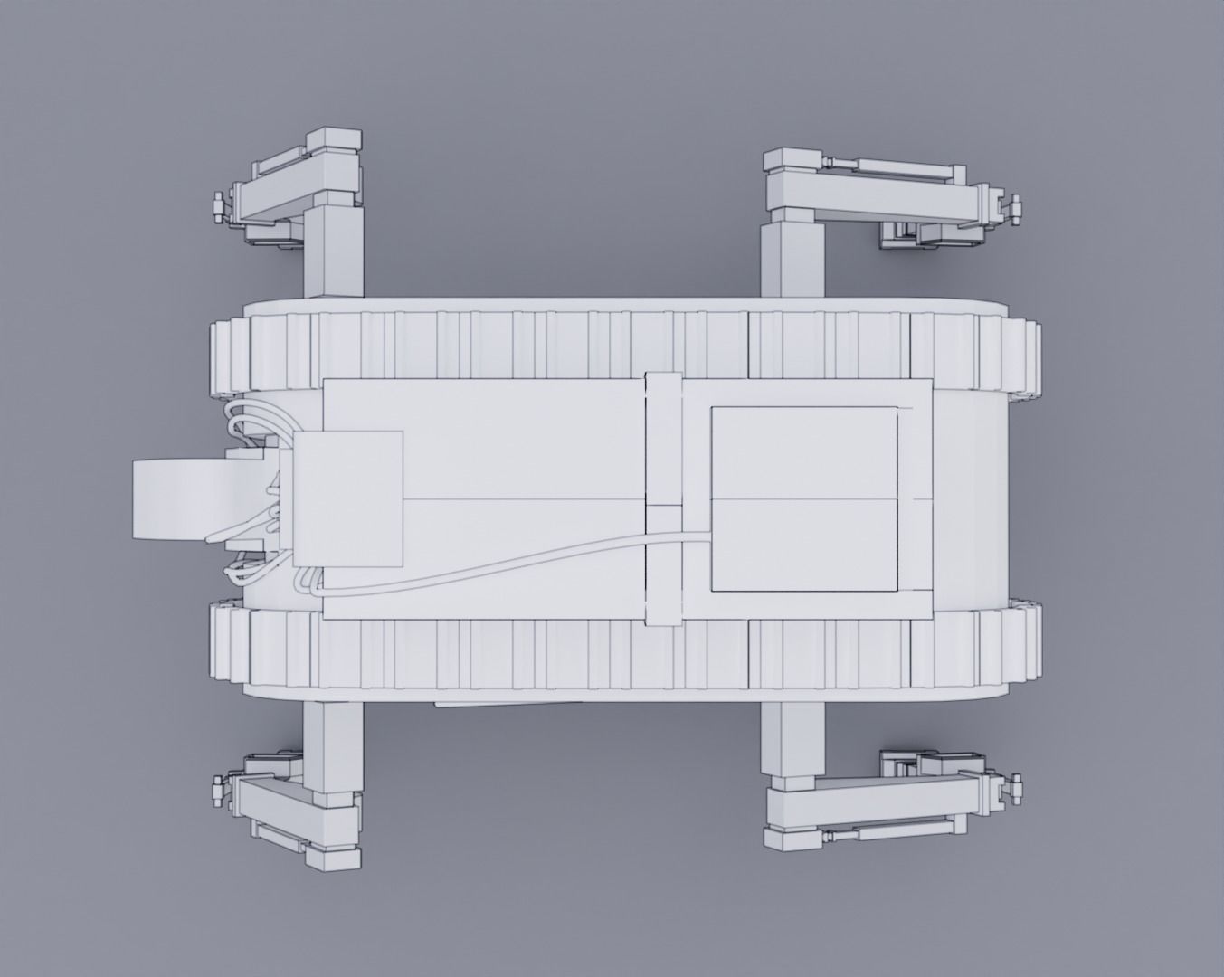 Robot Machine height-resolution Low-poly 3D model_6
