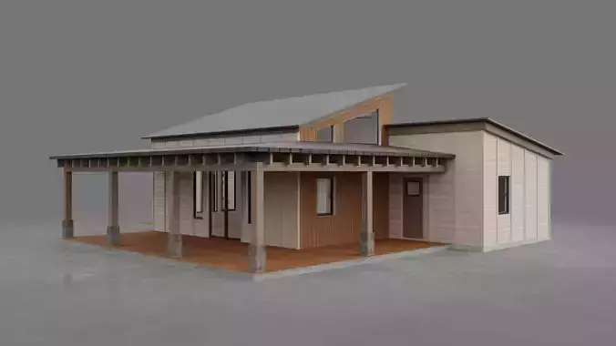 House with interior walls M2