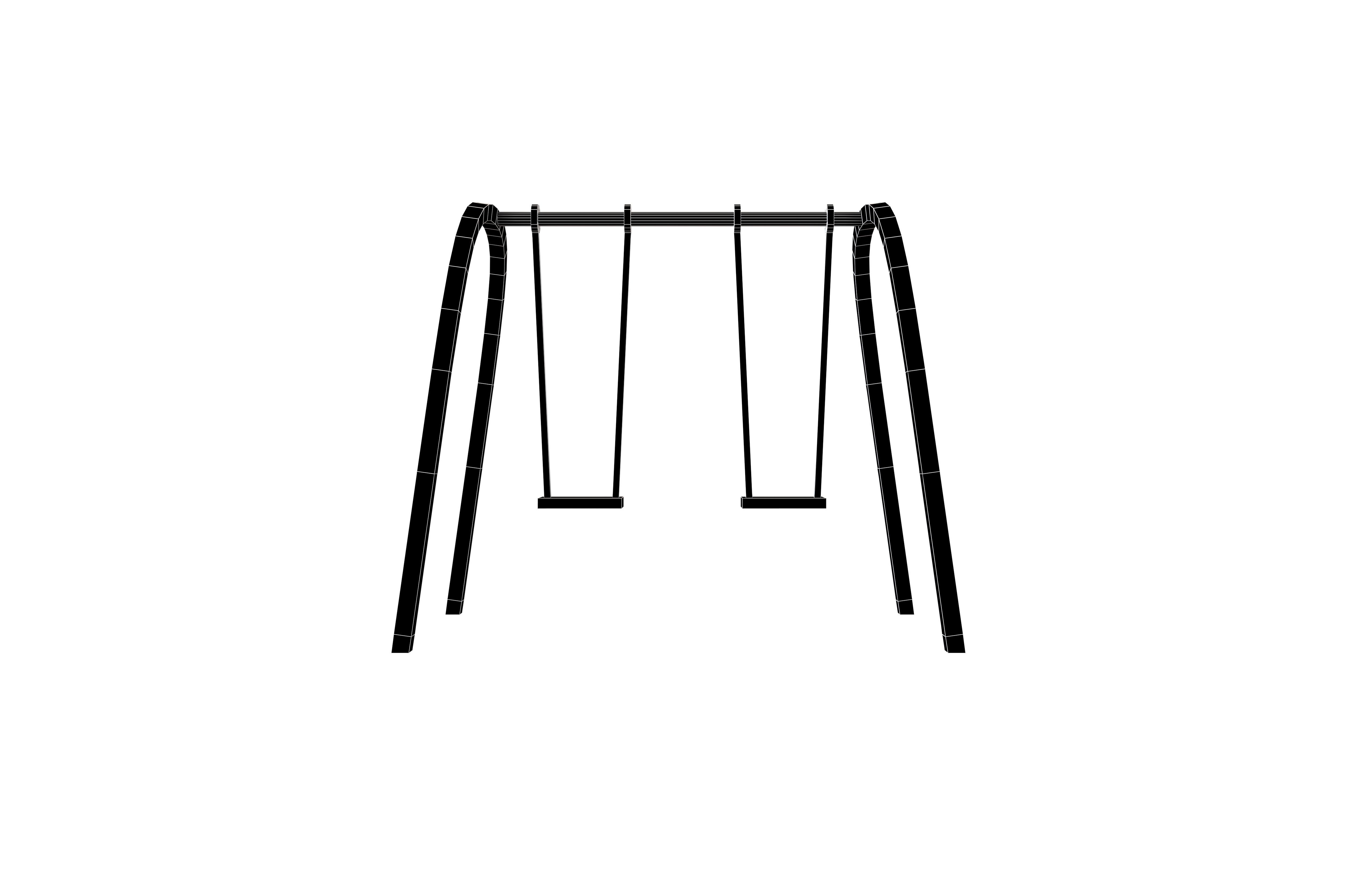 Park Swing v1 004 Low-poly 3D model_4