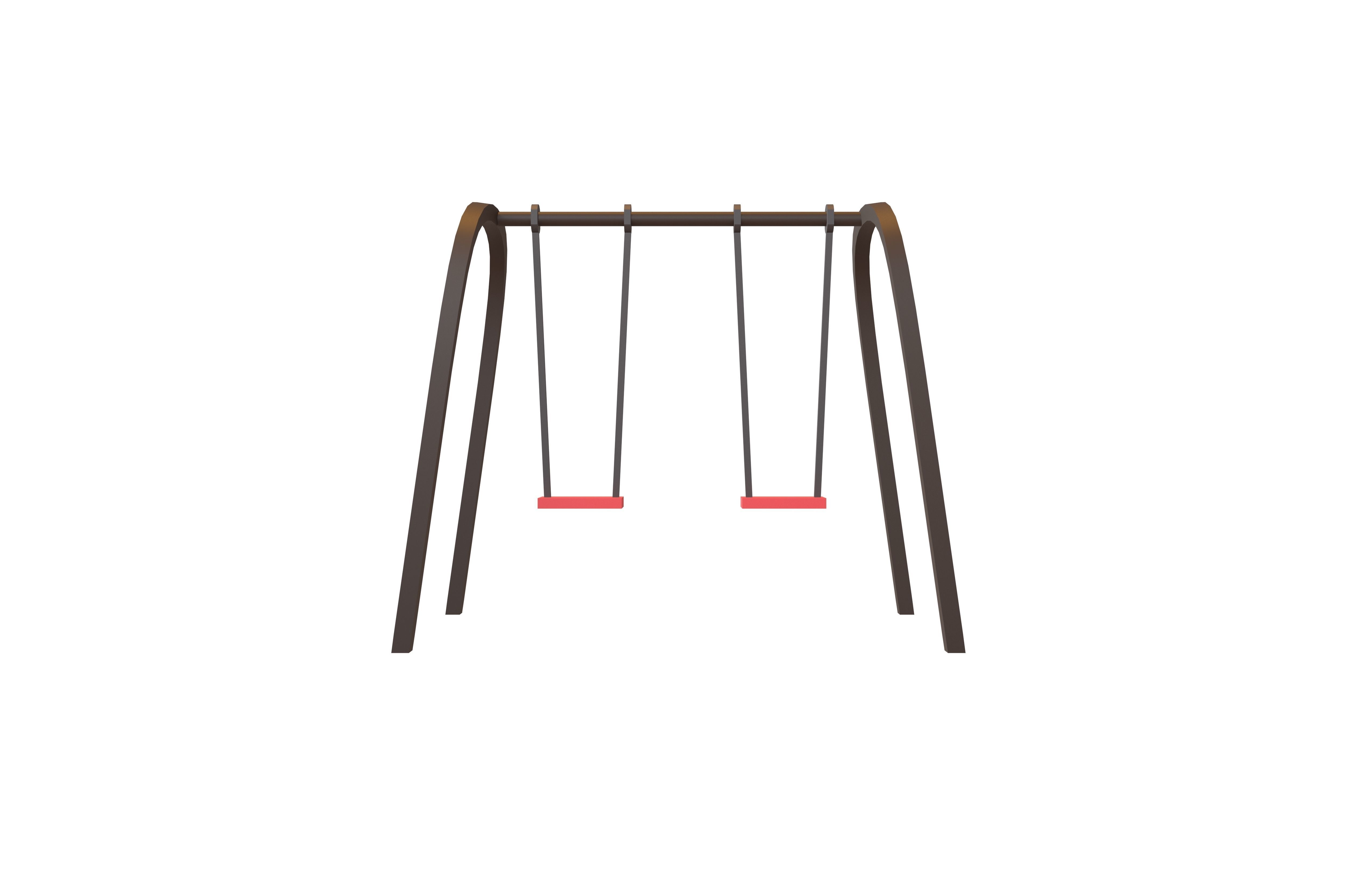 Park Swing v1 004 Low-poly 3D model_1