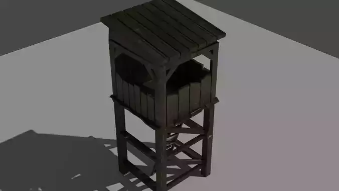 Small Wooden Watch Tower