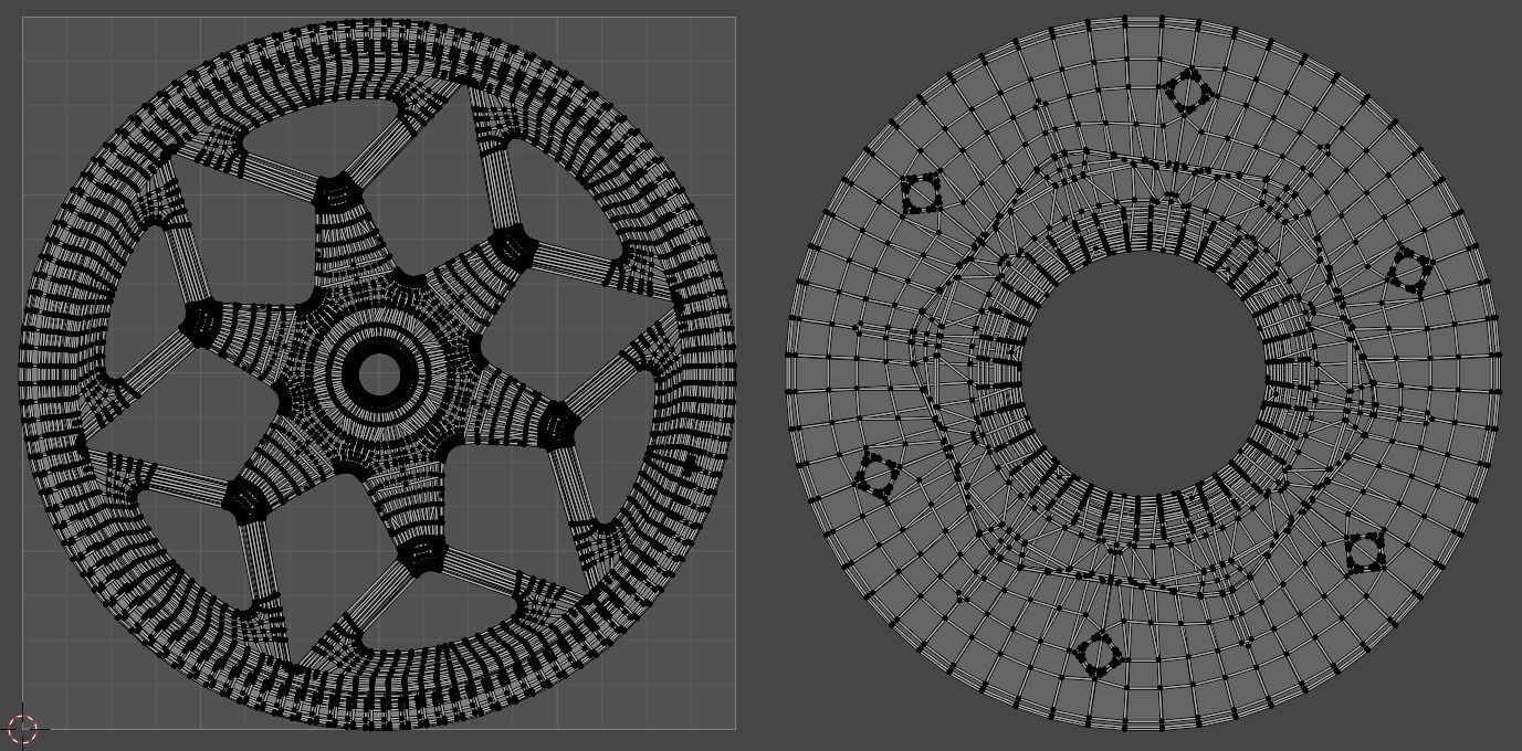 SL061 wheel Low-poly 3D model_17