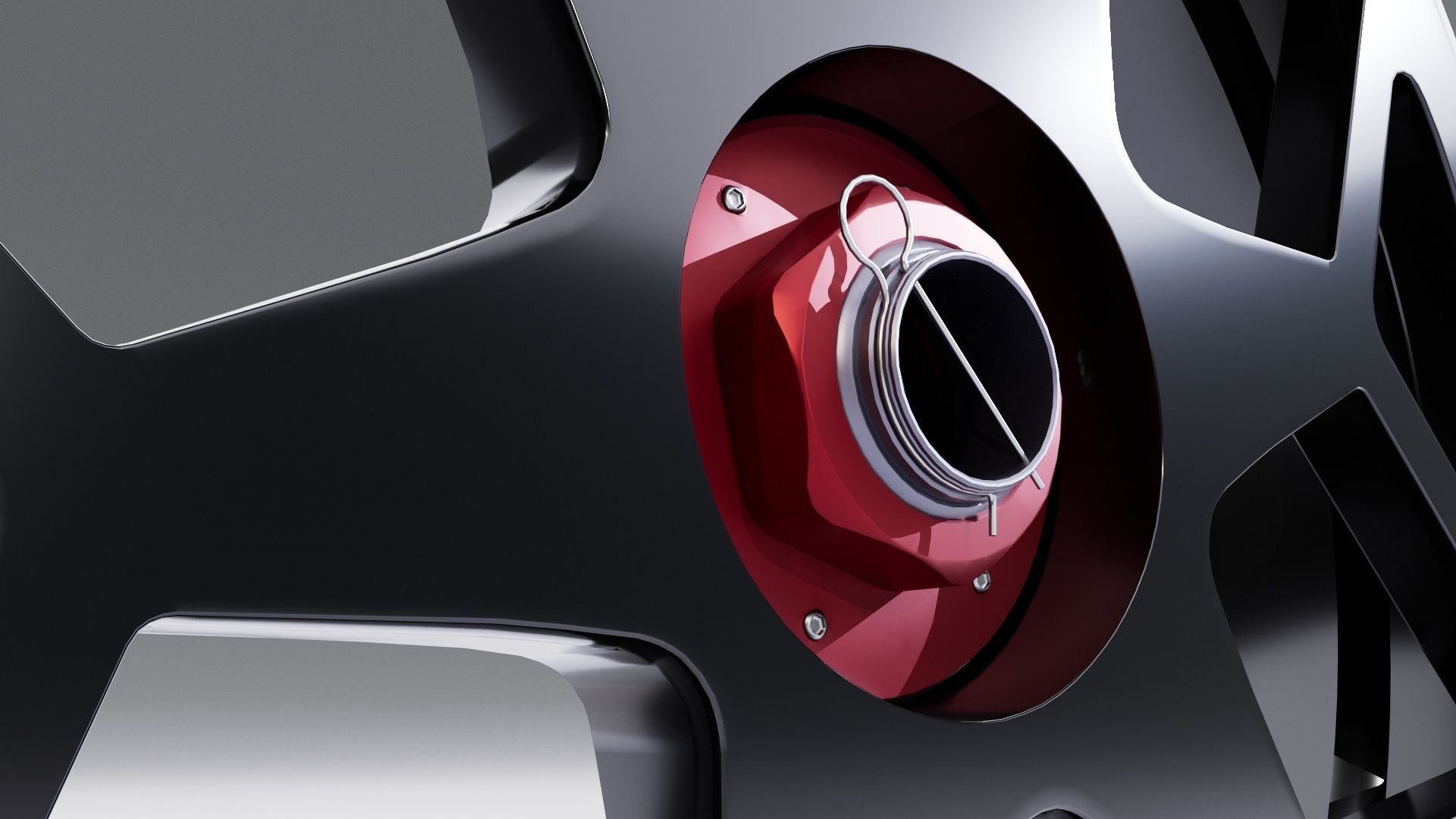 SL061 wheel Low-poly 3D model_8