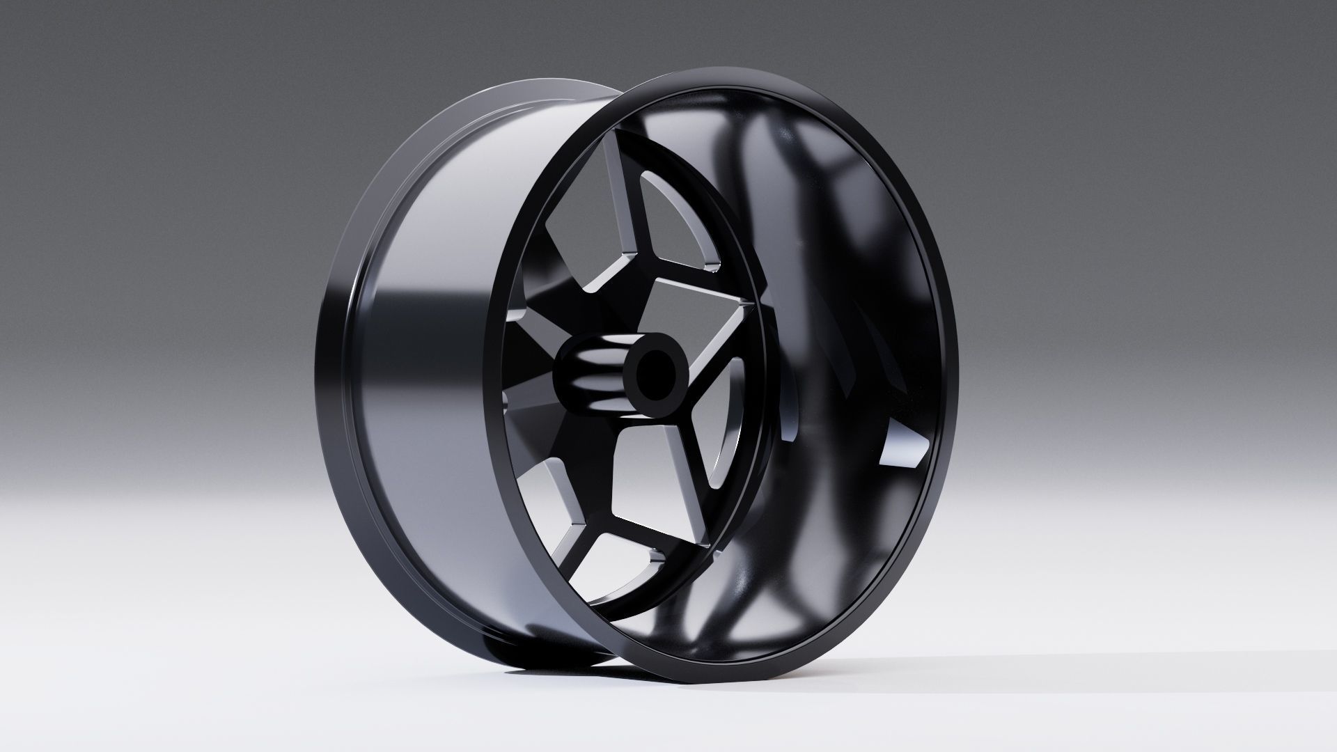 SL061 wheel Low-poly 3D model_10