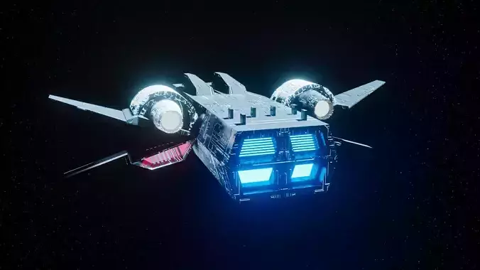 spaceship rendered evee