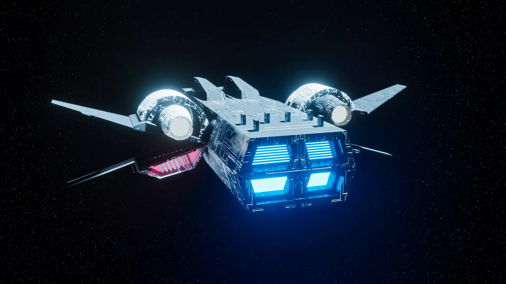 spaceship rendered evee 3D model_0